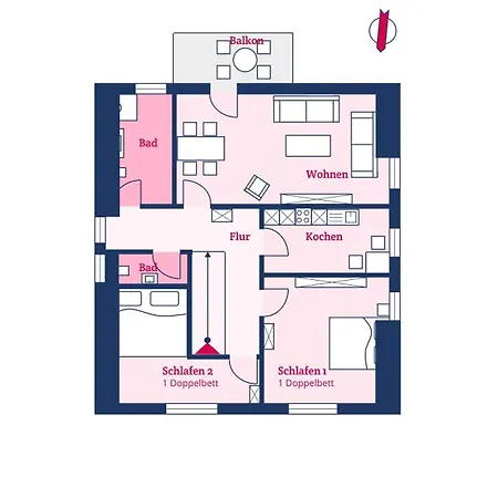 Hortensie Apartman Wyk auf Föhr